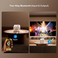 Mini proyector de cine en casa Boom diseñado en fábrica 1080p Full HD LED LCD portátil 4K Video Cinema para Google TV y Android 2G RAM