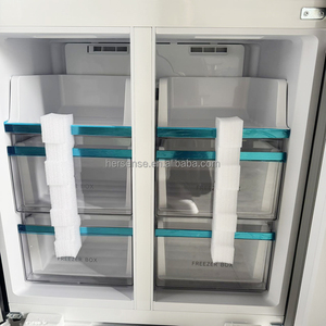 Refrigerador de Puerta Cruzada Negro Mk632 de 33 Pulgadas con Acabado Mate, Dispensador de Agua y Bloqueo para Niños para el Mercado Europeo y Uso Doméstico - Product Image 4