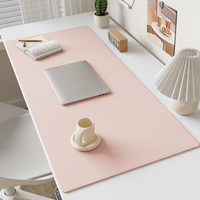Tapis de souris en cuir extra-large, tapis de bureau pour ordinateur, clavier de bureau, tapis de jeu, luxe léger, haut de gamme