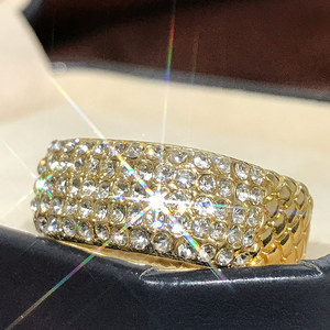 Anello da Donna Bicolore con Zirconi Cubici, Gioiello alla Moda - Product Image 3