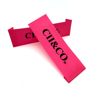 Etiquetas de ropa de <span class=keywords><strong>tela</strong></span> satinada plegable de extremo barato de alta calidad Etiqueta de cuello de marca personalizada para camisa de vestir - Product Image 5