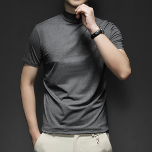 เสื้อยืดคอกลมแบบสั่งทำขายส่ง ผ้าฝ้ายเมอร์เซอไรซ์ถัก แขนสั้น ใส่ได้ทั้งชายและหญิง สำหรับฤดูร้อน เนื้อผ้านุ่ม ระบายอากาศได้ดี ทรงปกติ พิมพ์ลาย - Product Image 1