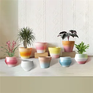 In Stock Home Decorative Accessories Macetas Nordic Garden Balcony Decoration Ceramic Flower Pots Planter