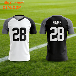 Maillot de football d'entraînement personnalisé sublimé en polyester, respirant et à séchage rapide - Product Image 1