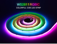 Rubans LED COB RGB CCT RGBW Blanc Chaud Naturel Froid 5m DC12V/24V, Bande Lumineuse Flexible Adressable sans Point RA90