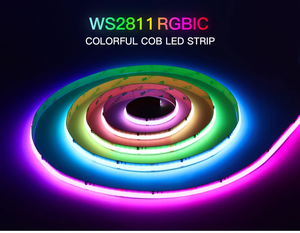 5m COB RGB CCT RGBW ấm tự nhiên mát trắng <span class=keywords><strong>LED</strong></span> dải DC12V/ 24V linh hoạt địa chỉ dotless <span class=keywords><strong>LED</strong></span> Băng thanh ánh sáng ra90 - Product Image 4