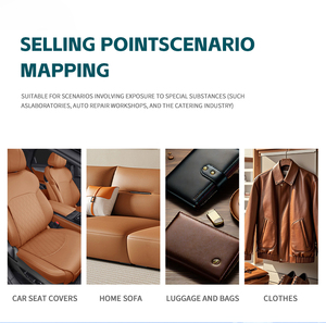 Rouleau de cuir synthétique <span class=keywords><strong>PVC</strong></span> imperméable pour canapé, siège de voiture, tapisserie, tissu en cuir artificiel résistant à l'abrasion pour meubles - Product Image 5