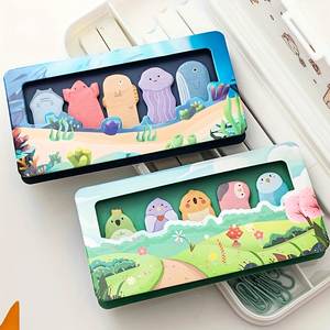 Animal Park Memo Ins Style Cartoon Thumb Stickers Self-Adhesive Cute High Beauty Category Label School Gift for Back-to-School - Product Image 3