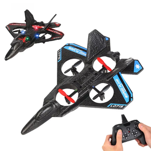 Avión RC <span class=keywords><strong>de</strong></span> Espuma con Giroscopio <span class=keywords><strong>de</strong></span> 6 Ejes Aijh, Helicóptero <span class=keywords><strong>de</strong></span> Control Remoto con Giro <span class=keywords><strong>de</strong></span> 360°, Jet <span class=keywords><strong>de</strong></span> Combate con Luz y Vuelo Estacionario Automático, Juguetes <span class=keywords><strong>de</strong></span> Aviones RC - Product Image 1