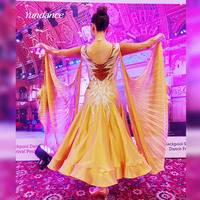 B-24075 personnalisé nouveau blackpool compétition robe de danse de salon haute qualité Chrisanne tissu robes de danse de salon à vendre