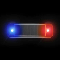 Feux de signalisation solaires à LED clignotants, étanches, pour la sécurité nocturne, les barricades et les signalisation routière de chantier