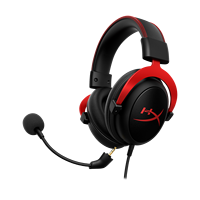 Headset HyperX Cloud 2 Red Over-Ear Berkabel dengan Mikrofon Terpasang untuk Gaming Desktop dan Pertunjukan DJ