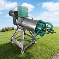 Séparateur à vis à fonctionnement continu pour la déshydratation automatique du fumier animal (vache)