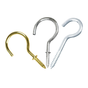 Đồng Mạ Kẽm Màu Xanh Mạ Kẽm Cup Vít Hooks Tường Treo Peg Vít Hanger Trần Treo Móc - Product Image 1