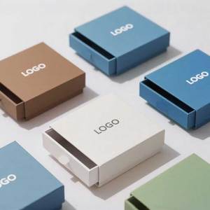 Tùy chỉnh có thể tái chế Kraft Hộp quà tặng sang trọng Nắp cứng cứng bao bì cứng có thể tái chế giấy các tông tùy chỉnh kích thước sang trọng - Product Image 1