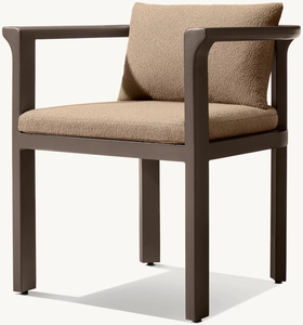 Set da Pranzo Moderno in Alluminio per Esterni, Tavolo e Sedie da Patio Impermeabili e Lavabili, Arredamento da Giardino Durevole - Product Image 3