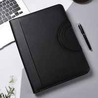 Maletín de Negocios de Cuero A4 en Stock, Portafolio con Asa Integrada y Organizador con Cremallera, Directo de Fábrica para Reuniones Ejecutivas