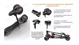 El más nuevo diseño de Corea de 500W 1000W 48V de freno doble <span class=keywords><strong>Mercane</strong></span> <span class=keywords><strong>Widewheel</strong></span> <span class=keywords><strong>Pro</strong></span> Scooter Eléctrico versión 2020 - Product Image 4