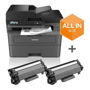 Brother Multifunction 4-in-1 Monochrome Laser <b>Printer</b>/<b>Scanner</b>/Copy/Fax (A4 Duplex 1200x1200 DPI) All-in-One Model - Product Image 4