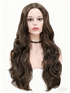 Parrucca UMS Best Seller in Fibra Sintetica Senza Capelli Veri, Senza Pizzo, Doppia Trama a Macchina, Anti-Crespo, Su Misura, per Uso Quotidiano Femminile, Offerta Speciale - Product Image 5