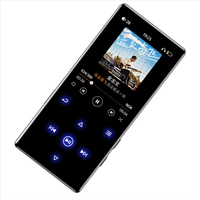 Lecteur MP3 portable avec Bluetooth, son Hi-Fi, fonction Shuffle, boucle unique, radio FM, haut-parleur HD intégré et enregistrement vocal