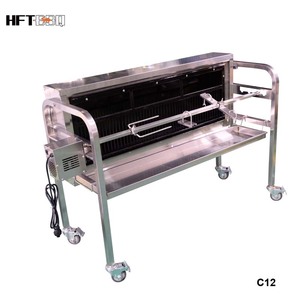 <span class=keywords><strong>Asador</strong></span> de carbón vegetal vertical de acero inoxidable de 40KG con ruedas <span class=keywords><strong>Asador</strong></span> de cordero - Product Image 1
