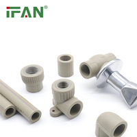 Raccords PPR IFAN pour l'eau, filetés, 20-125 mm, raccords de tuyauterie PPR, matériaux de plomberie, raccords de tuyauterie en plastique PPR