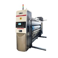 Machine de découpe et d'impression flexographique entièrement automatique à grande vitesse pour cartons ondulés avec convertisseur de fréquence