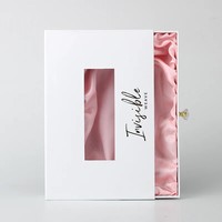 Boîte d'emballage de cheveux personnalisée boîte en carton en papier à tiroir transparent pour extension de cheveux boîtes en paquets de cheveux humains