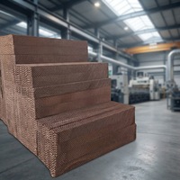 Système de refroidissement par évaporation d'eau en panneaux ondulés sur mesure de haute qualité pour serres et fermes avicoles