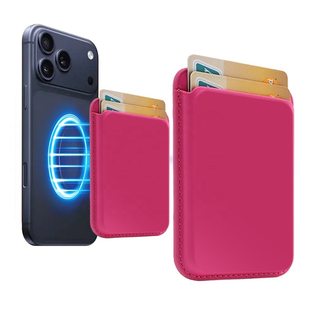 Phone Card Holder Anti Theft RFID Blocking New Design Customized PU Leather Fits ID Bank Credit Cards