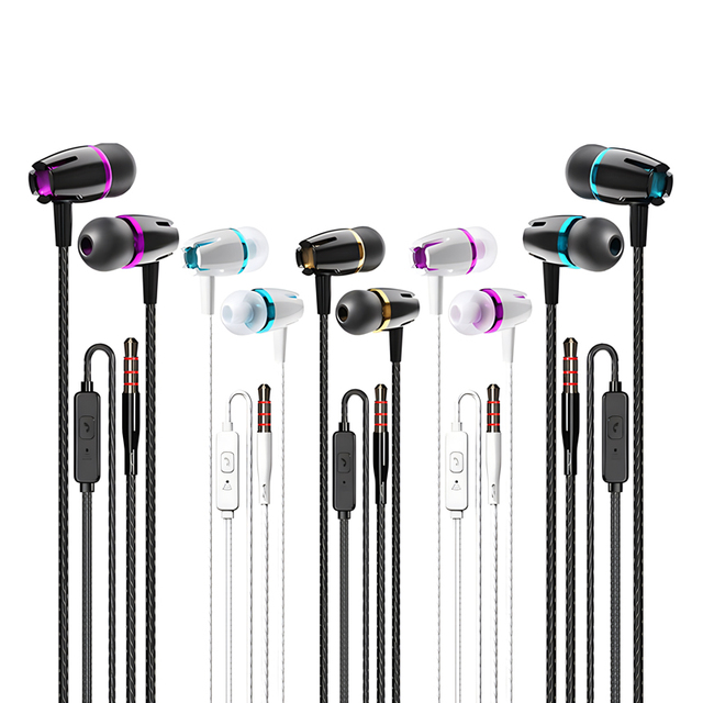 Wired Headset Earbuds Smart Call Tuning Listening to Songs In-ear Mobile Phone Earphones with Mic