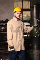 Chemise de travail ignifuge PPE Cat 2 ARC 2, ATPV 11 Cal/cm2 CGSB 155.20, sécurité électrique, chemise de travail FR