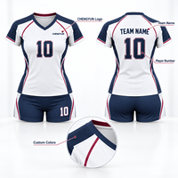 Set Jersey dan Celana Pendek Wanita Custom, Jersey Voli Sublimasi, Seragam Tim Klub dan Sekolah OEM