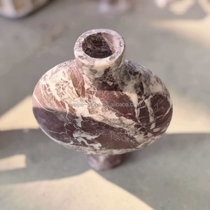 Candelero de Mármol Natural con Forma de Jarra de Vino, Diseño Creativo para Sala de Estar, Adorno Floral para Mesa - Product Image 3