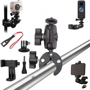 Insta6 Panoramic Camera Mount for DJI Action 5 First-Person Shooting Omnidirectional Handlebar Bracket for Riding - Product Image 1