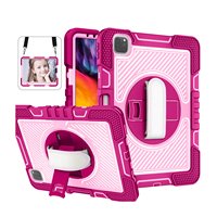 Étui robuste en silicone antichoc pour tablette enfant avec bandoulière pour iPad 10.9 11 Pro – Vente en gros