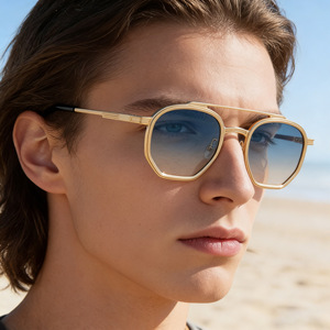 KSL-98288 แว่นกันแดดแบบเต็มกรอบสำหรับผู้ชาย UV400 กรอบพีซี เลนส์สีดำ คลาส 2 แว่นกันแดดสำหรับใช้กลางแจ้ง - Product Image 4