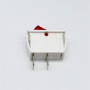 Yongxing <span class=keywords><strong>prix</strong></span> usine KCD1 interrupteur à bascule 16A boîtier blanc 2 broches tête rouge pour appareils - Product Image 1