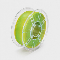 Filament plastique extrudé PLA soyeux de haute qualité, dégradé jaune-vert, pour impression 3D, idéal pour modèles DIY