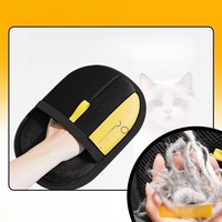 Gants de toilettage réutilisables pour chats, Mitaines électrostatiques anti-poils pour animaux, Brosse à poils pour chats et chiens, Dispositif de rasage des poils à domicile