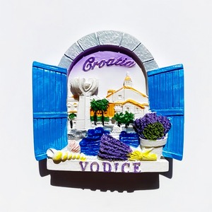 Aimant de réfrigérateur 3D en résine chinoise, forme touristique personnalisée, souvenir, vente en gros pour fabricants - Product Image 3