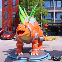 Attractions de dinosaures mécaniques animatroniques personnalisées Chuangying pour l'extérieur, dinosaure stégosaure pour parc