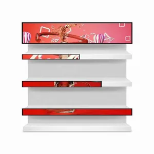 Benutzer definierte Public idad Panta llas Supermarkt Indoor Advertising Player Beschilderung Stretched Bar Lcd Monitor Bildschirm anzeige