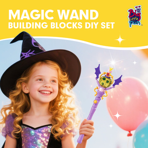 Cô Gái DIY Mini Mô Hình Kit Giáo Dục Xây Dựng Khối Thiết Lập Với Mê hoặc Wand Món Quà Sinh Nhật Cho Các lứa tuổi 5-7 Làm Bằng Nhựa - Product Image 6