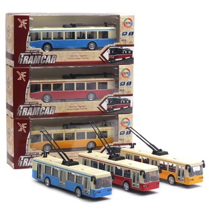 Modellino in lega di autobus, <span class=keywords><strong>tram</strong></span> e metropolitana, con funzione pull-back, 3 porte, suoni e luci, auto <span class=keywords><strong>giocattolo</strong></span> con controllo della forza, nuovo <span class=keywords><strong>giocattolo</strong></span> in metallo di successo - Product Image 1