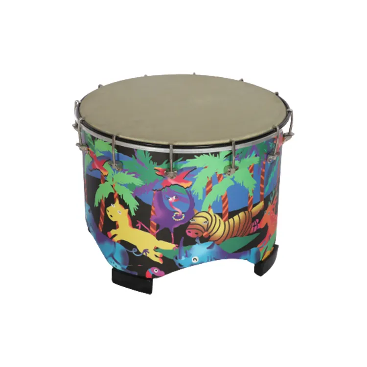 2021 Neues Produkt Hochwertige Orff Percussion/Musik instrumente Animal Design Kunststoff kopf Mini Wood Bongo