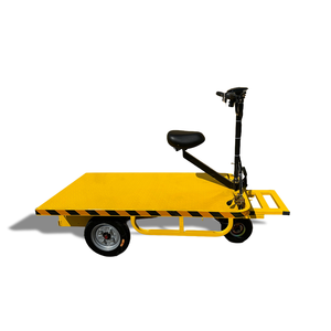 Factory Supply Battery Powered Electric Flat <b>Trolley</b> Industrial Cargo Transport Flatbed Cart For Warehouse Workshop - Product Image 4