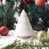 Diffuseur de parfum d'aromathérapie d'huile essentielle de terre de diatomées OEM pierre d'arôme d'arbre de Noël