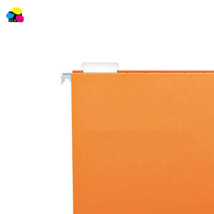 TCS 25/BX 1/5 taille lettre découpée papier <span class=keywords><strong>Kraft</strong></span> Orange recyclé fournitures de bureau pour intérieurs dossiers suspendus fichiers suspendus - Product Image 5